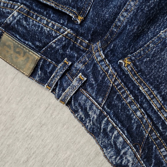 RARE!! Vintage Lee Riders Dark Acid Wash High Rise Tapered Leg Baggy "Mom" Jeans - Picture 12 of 14